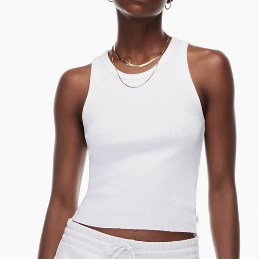 2/$20 | TNA | White Rib Racer Tank